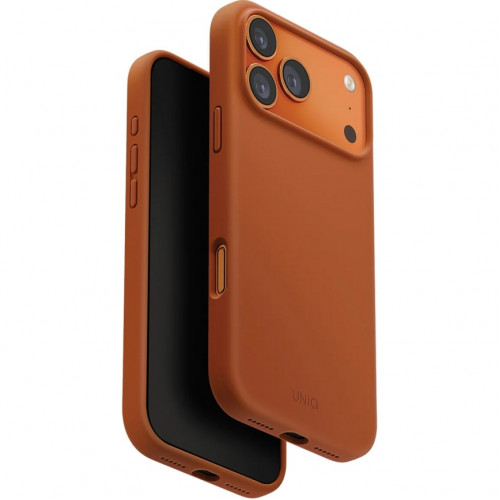 Чехол Uniq Lino Hybrid Silicone Case with MagClick для iPhone 17 Pro Max Sunset Orange