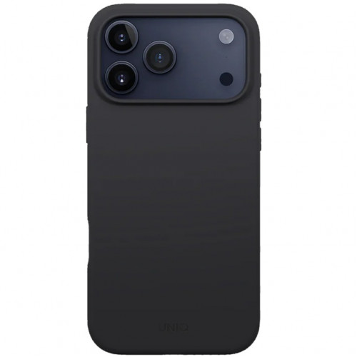 Чехол Uniq Lino Hybrid Silicone Case with MagClick для iPhone 17 Pro Max Charcoal Gray
