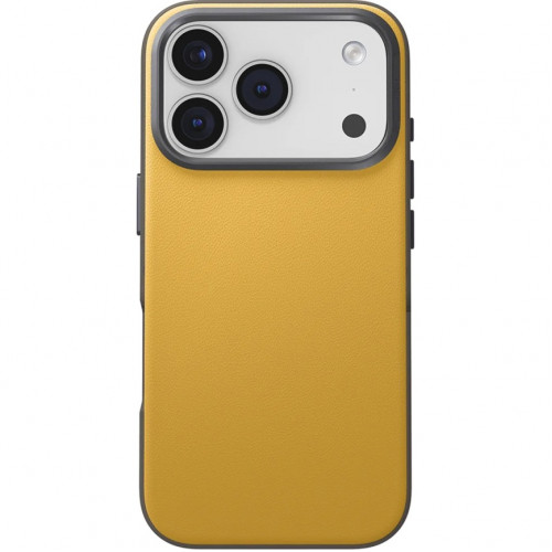 Чехол Uniq Lyden DS Dual-Tone Premium Leatherette Case with MagClick для iPhone 17 Pro Max Canary Yellow/Flint Gray