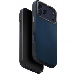 Чехол Uniq Lyden DS Dual-Tone Premium Leatherette Case with MagClick для iPhone 17 Pro Steel Blue/Charcoal