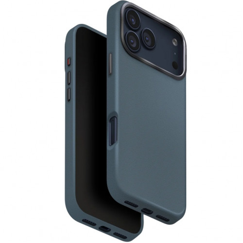Чехол Uniq Lyden Premium Leatherette Case with MagClick для iPhone 17 Pro Max Ash Blue
