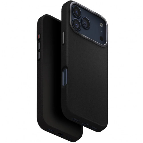 Чехол Uniq Lyden Premium Leatherette Case with MagClick для iPhone 17 Pro Dallas Black
