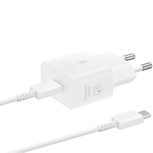 Сетевое зарядное устройство Samsung 25W USB-C EP-T2510 + Cable White (Белый)