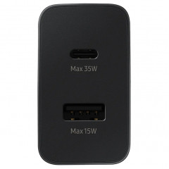 Сетевое зарядное устройство Samsung 35W USB-A/USB-C EP-TA220 Black