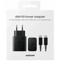 Сетевое зарядное устройство Samsung 45W PD USB-C EP-T4510 + Cable Black
