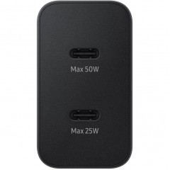 Сетевое зарядное устройство Samsung 50W USB-C/USB-C EP-T5020 + Cable Black