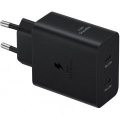 Сетевое зарядное устройство Samsung 50W USB-C/USB-C EP-T5020 + Cable Black
