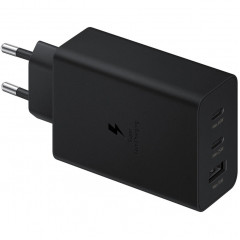 Сетевое зарядное устройство Samsung 65W 2USB-C/USB-A EP-T6530 Black