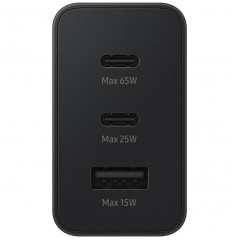 Сетевое зарядное устройство Samsung 65W 2USB-C/USB-A EP-T6530 Black