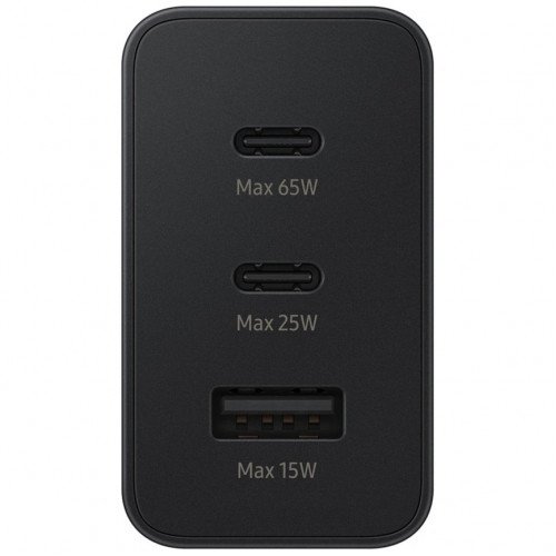 Сетевое зарядное устройство Samsung 65W 2USB-C/USB-A EP-T6530 Black