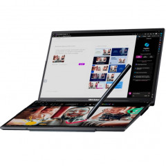 Ноутбук ASUS Zenbook Duo UX8406MA-QL182W 14 FHD OLED/ i7-155U Ultra/32GB/1TB SSD (90NB12U1-M00RA0) Inkwell Gray
