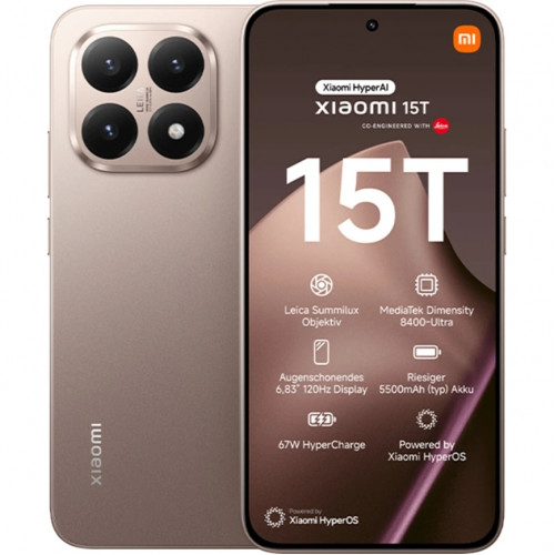 Смартфон Xiaomi 15T 12/256Gb Rose Gold Global Version