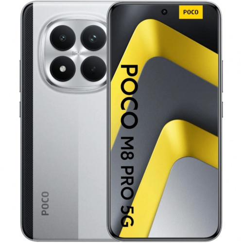 Смартфон Xiaomi Poco M8 Pro 5G 12/512Gb Silver Global Version